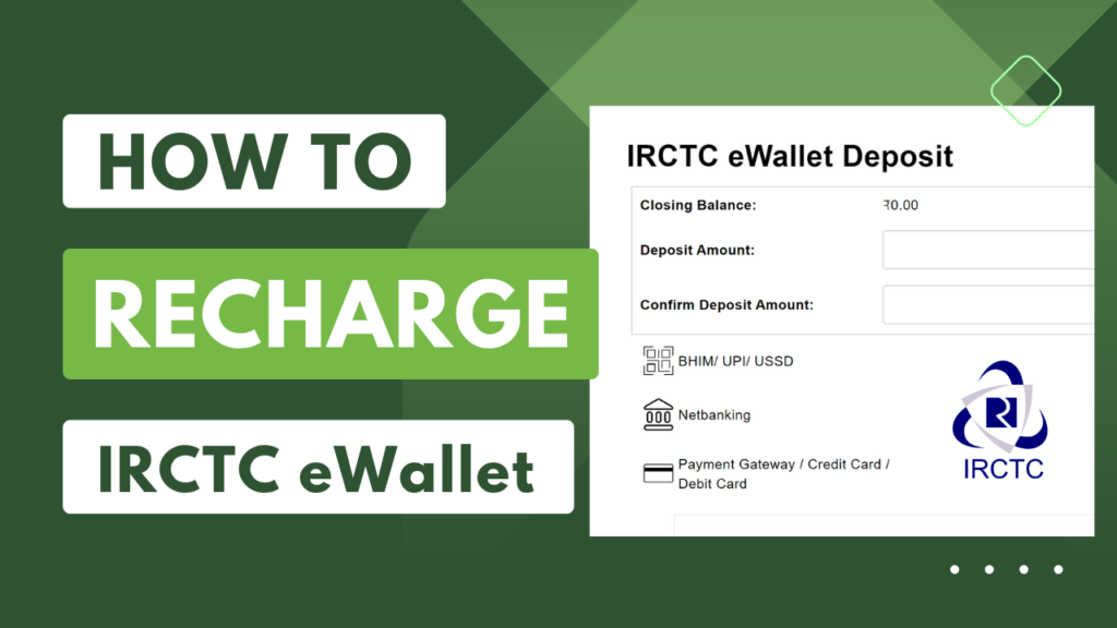 How to Add Money to IRCTC eWallet